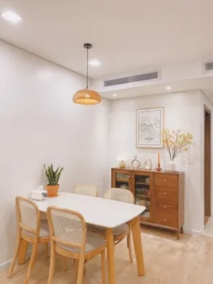 Hình ảnh cho bài viết Decor chung cư 72m2 cho 2 Vợ chồng mới cưới theo phong cách Hàn Quốc