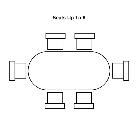 Hình ảnh của Bàn ăn 6 người phòng cách Japandi