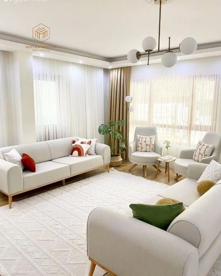 Hình ảnh của SOFA ĐỆM NỈ BỆ GỖ SỒI