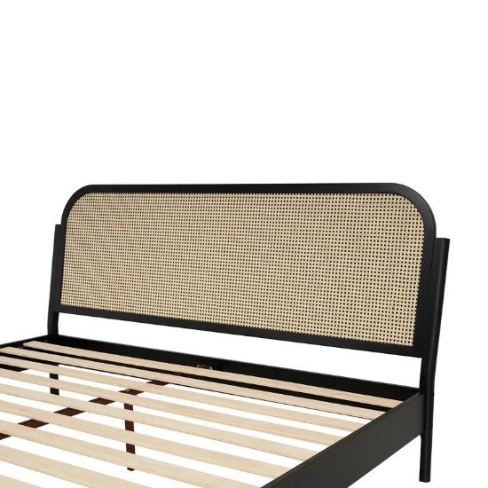 Hình ảnh của Giường Gỗ Sồi Mây Nhựa Nhập Khẩu GM - 015