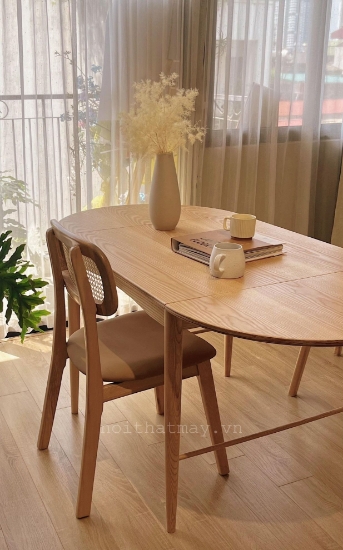 Hình ảnh của Combo Bàn Ghế Ăn Gấp Gọn Thông Minh Naby Màu Tự Nhiên