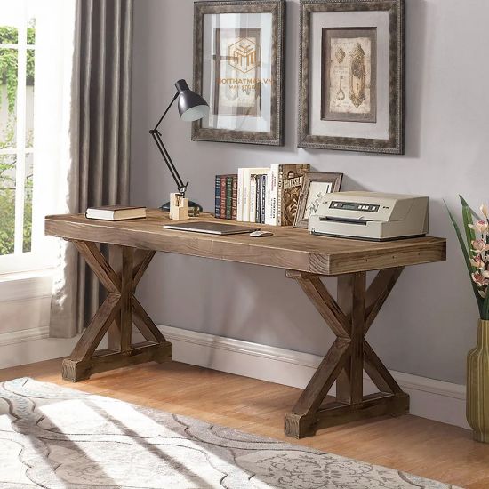 Hình ảnh của Bàn Làm Việc Mộc Rustic