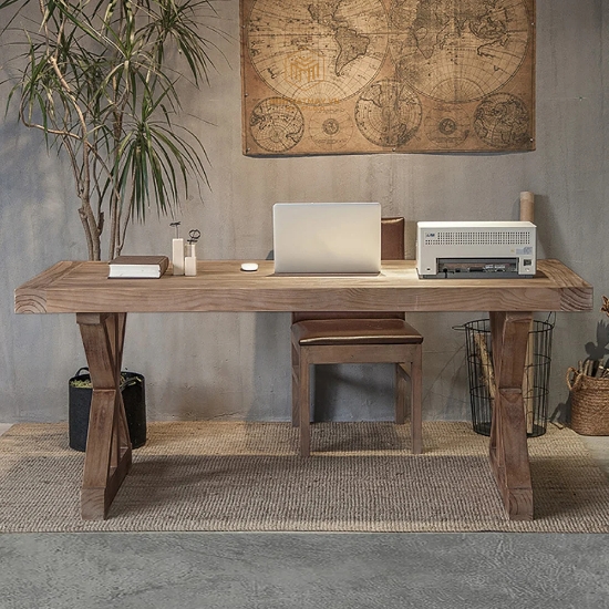 Hình ảnh của Bàn Làm Việc Mộc Rustic