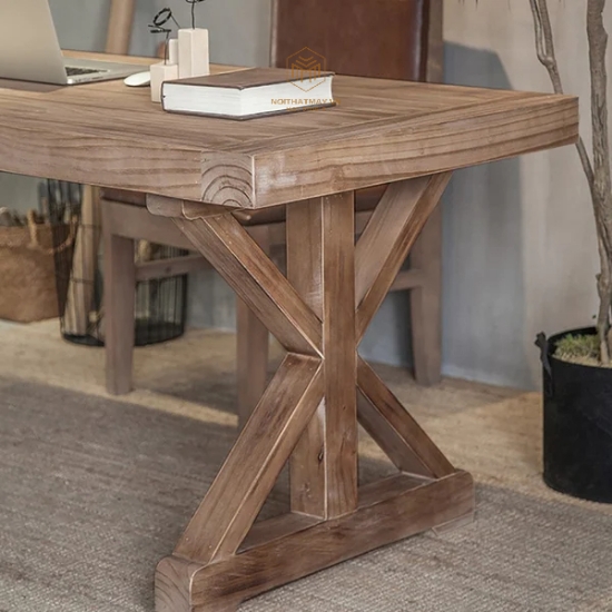 Hình ảnh của Bàn Làm Việc Mộc Rustic