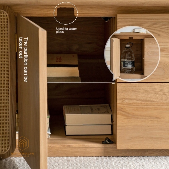 Hình ảnh của BÀN TRÀ RATTAN OVAL