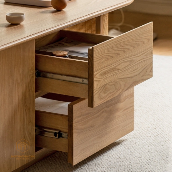 Hình ảnh của BÀN TRÀ RATTAN OVAL