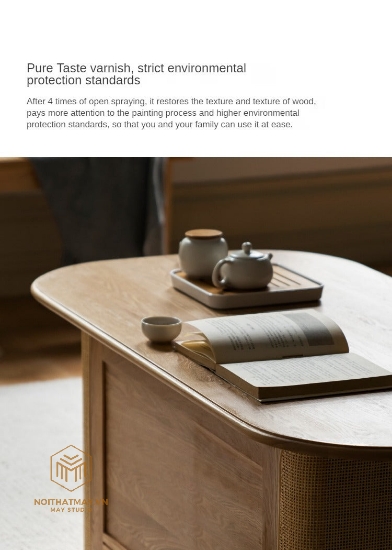 Hình ảnh của BÀN TRÀ RATTAN OVAL