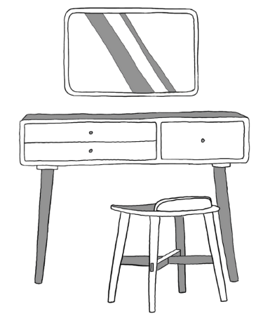 Hình ảnh cho danh mục BÀN TRANG ĐIỂM